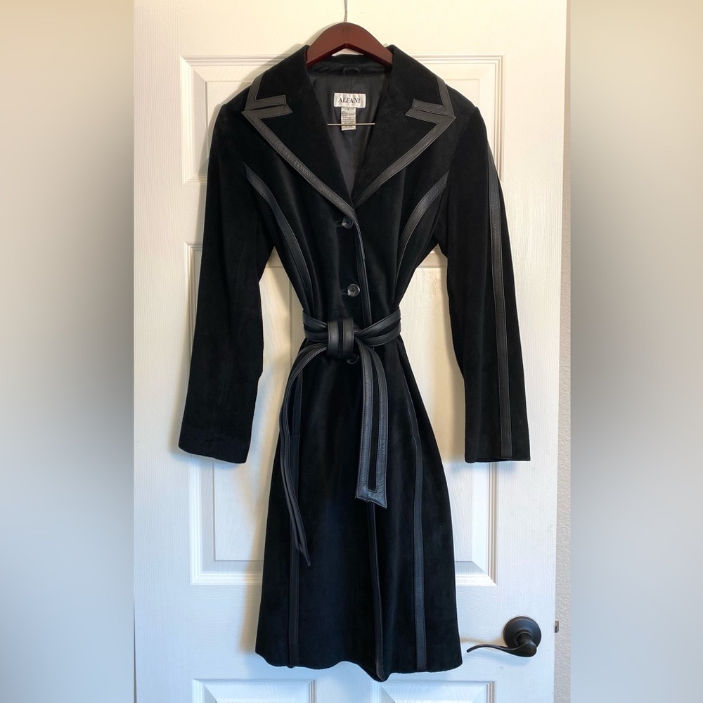ALFANI Genuine Leather Coat Size: Small - Picture 5 of 10